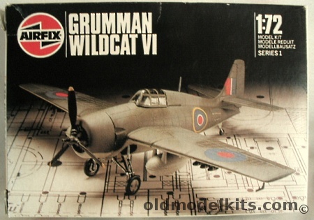 Airfix 1/72 TWO Grumman Wildcat VI - FAA or FM-2 US Marines, 01037 plastic model kit